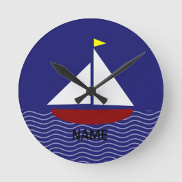 ネイビースタイル ラウンド壁時計