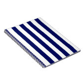 ネイビーストライプのノート ノートブック (右側)