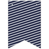 ネイビーストライプのバ名門私立校風のンティン バンティングフラッグ (第3の旗)