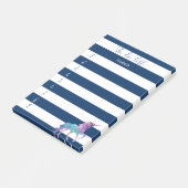 ネイビーストライプのブルー,ユニコーン,リストする ポストイット (アングル)