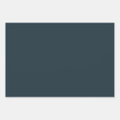 ネイビーストライプズ |紳士モダンのモノグラム ラッピングペーパーシート (正面2)