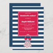 ネイビーストライプビーチバチェロレッテ週末 (正面/裏面)