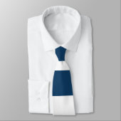 ネイビーストライプブルーのストライプ、パタストライプのーン ネクタイ (タイ)