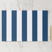 ネイビーストライプブルーのストライプ、パタストライプのーン ペーパーパッド (インサイチュ)