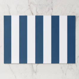 ネイビーストライプブルーのストライプ、パタストライプのーン ペーパーパッド