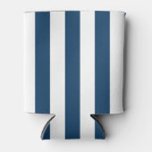 ネイビーストライプブルーのストライプ、パタストライプのーン 缶クーラー (正面)