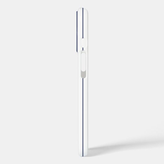 ネイビーストライプベースボールジャージの名前 Case-Mate iPhoneケース (裏面 / 左)