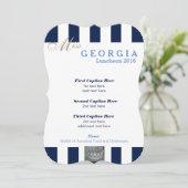 ネイビーストライプページェント昼食会プログラムカード メニュー (スタンド正面)