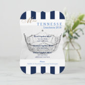 ネイビーストライプページェント昼食会プログラムカード メニュー (スタンド正面)