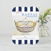 ネイビーストライプページェント昼食会プログラムカード メニュー (スタンド正面)