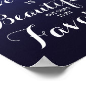 ネイビーストリングオブライツすべてのラブストーリー結婚は… ポスター (角)