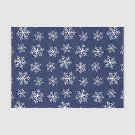 ネイビースノーフレークティッシュペーパー 薄葉紙