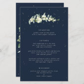 ネイビースノーベリー+ユーカリ3コースメ結婚ニュー (正面/裏面)