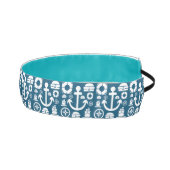 ネイビーセーラーエレメントの海のパターン アスレチックヘッドバンド (右)