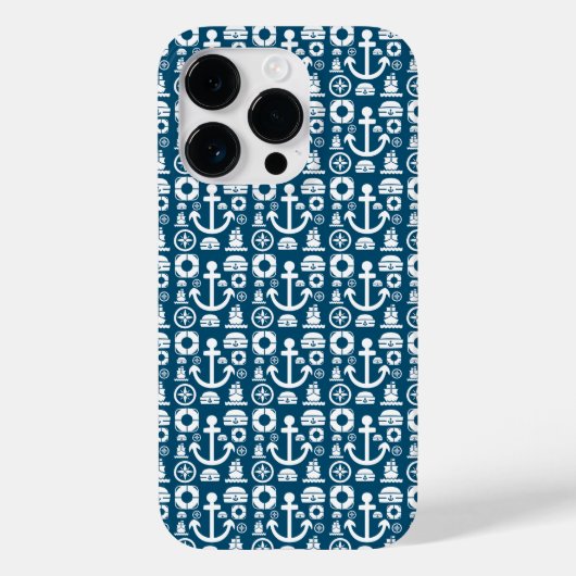 ネイビーセーラーエレメント海柄Case-Mate iPhoneケース Case-Mate iPhoneケース (裏面)