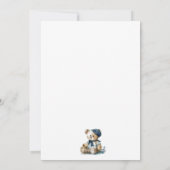 ネイビーセーラー航海のベアベビーシャワー招待状 招待状 (裏面)