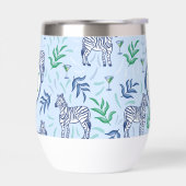 ネイビーゼブラマルティニスブルーモノグラム名門私立校風の (左面)