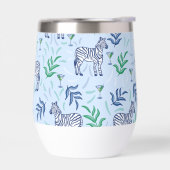 ネイビーゼブラマルティニスブルー名門私立校風の (左面)