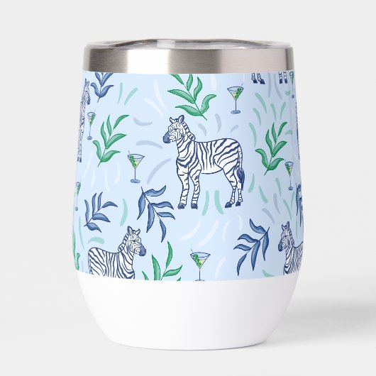 ネイビーゼブラマルティニスブルー名門私立校風の (背面)