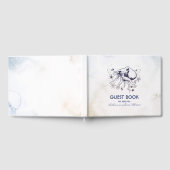 ネイビータコビーチ水航海の色結婚ズ ゲストブック (全面)