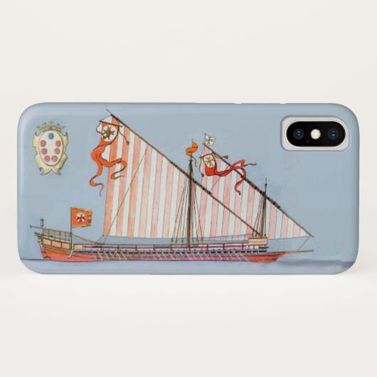 ネイビータスカニーメディチ航海のブルー Case-Mate iPhoneケース (裏面(横))