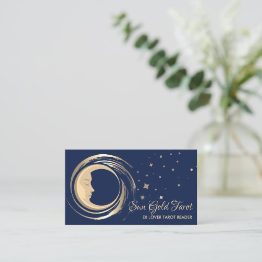 ネイビータロットリーダスタームーンサンシチュアル 名刺 (スタンド正面)