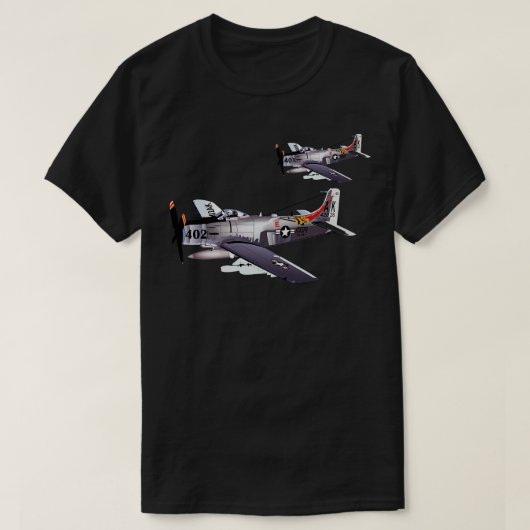 ネイビーダグラスA6スカイラーペア Tシャツ (デザイン正面)