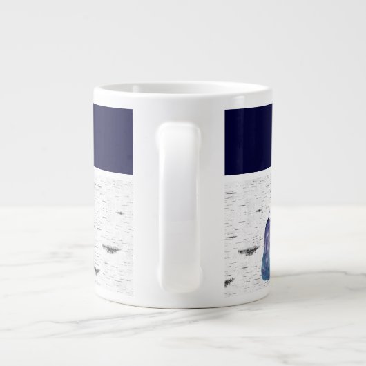 ネイビーダスティブルーパンプキン格言《植物》アスペン素朴ハウス ジャンボコーヒーマグカップ (裏面)