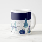 ネイビーダスティブルーパンプキン格言《植物》アスペン素朴ハウス ジャンボコーヒーマグカップ (正面右)