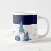 ネイビーダスティブルーパンプキン格言《植物》アスペン素朴ハウス ジャンボコーヒーマグカップ (右)