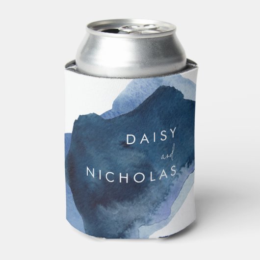 ネイビーダスティブルー海水色結婚ズ 缶クーラー (缶正面)