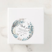 ネイビーダスティブルー金ゴールドフローラ春結婚開花 フェイバータグ (インサイチュ)