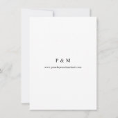 ネイビーダスティブルー&ピンクフローラ保存日付V2 セーブザデート (裏面)