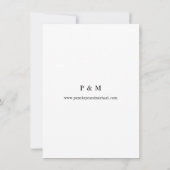 ネイビーダスティブルー&ピンクフローラ保存日 セーブザデート (裏面)