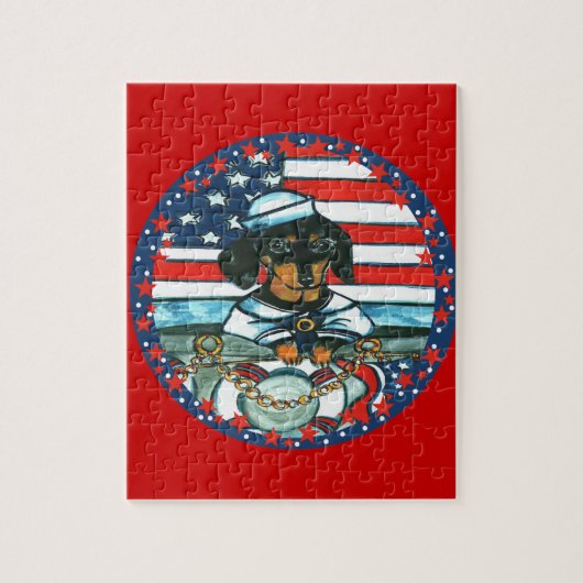 ネイビーダックスシュント ジグソーパズル (縦)