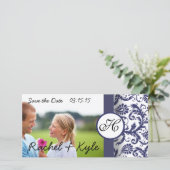 ネイビーダマスク日付の保存 セーブザデート (スタンド正面)