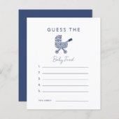 ネイビーダマスク赤ちゃんシャワー推測ベビー食品Invita (正面/裏面)