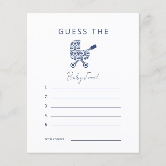 ネイビーダマスク赤ちゃんシャワー推測ベビー食品Invita (正面)