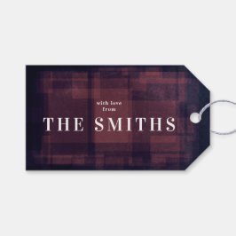 ネイビーチョーククリスマスホリデーギフトラベル ギフトタグ