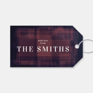 ネイビーチョーククリスマスホリデーギフトラベル ギフトタグ