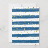 ネイビーティーパーティー恐竜第3期招待状 招待状 (裏面)