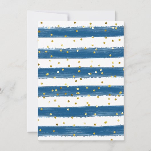 ネイビーティーパーティー恐竜第3期招待状 招待状 (裏面)