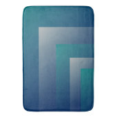 ネイビーティール（緑がかった色）グレー バスマット (正面縦)