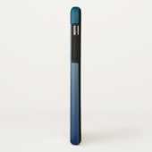 ネイビーティール(緑がかった色)グレー Case-Mate iPhoneケース (裏面/左)