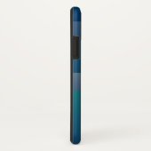 ネイビーティール(緑がかった色)グレー Case-Mate iPhoneケース (裏面/右)