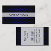 ネイビーテクノドモダンットブラック 名刺 (正面/裏面)