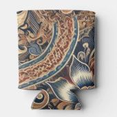 ネイビーテラコッタボホろうけつ染めフローラ水彩 缶クーラー (裏面)