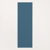 ネイビーデイジーフローラボヘミアン植物模様 ヨガマット (裏面)