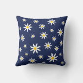 ネイビーデイジー枕 クッション (裏面)