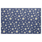 ネイビーデイジー織物 ファブリック (ヤード)